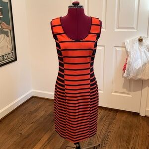 Halston Heritage Midi Stripe Dress